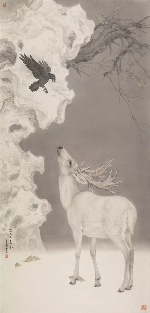 《夫诸·老鸹》85x180cm 2019年 王申勇.webp.jpg